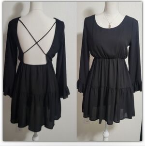 NWT True Light open back mini dress size small